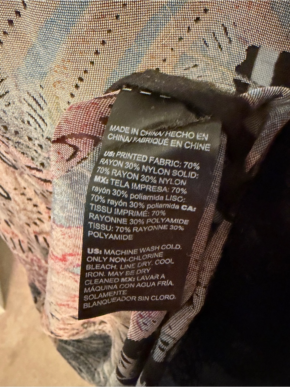 Chico’s velvet peacock pattern duster/kimono/layering piece.New w/ tags, sz L/XL - Picture 6 of 8